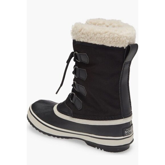 SOREL Winter Carnival Snow Boots Womens Sz 5 Black Stone New $180 - Picture 2 of 6